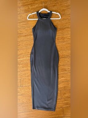 Rehab Sleek Charcoal Sleeveless MIDI Dress